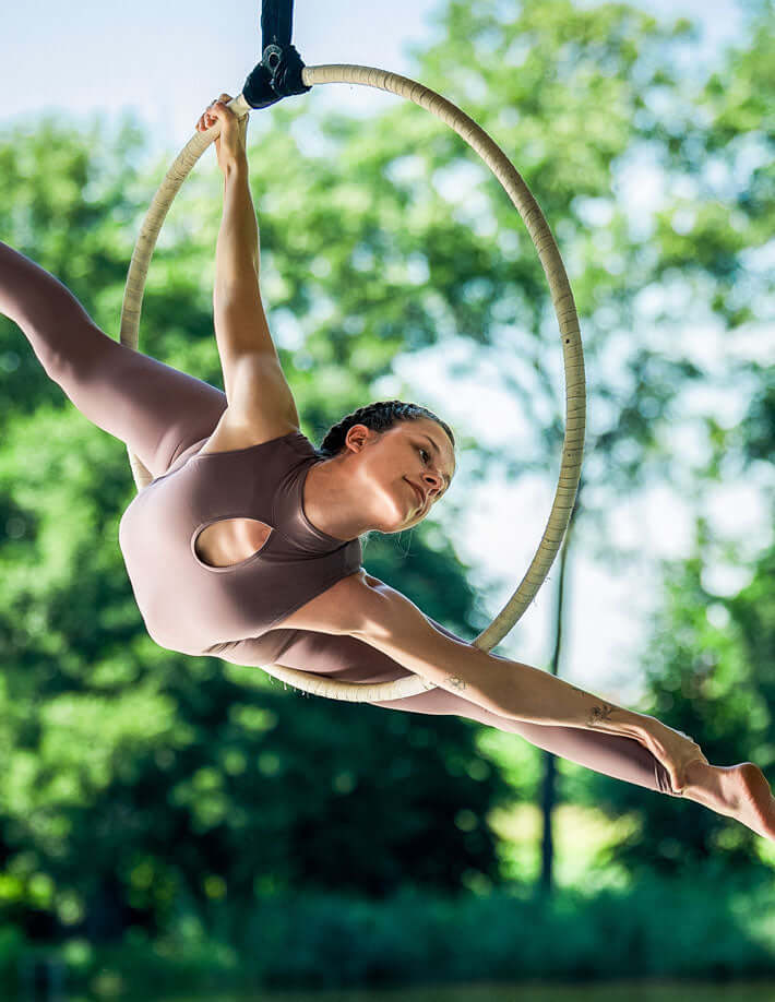 Aerial hoop unitard, leotard for fly yoga, silks - Luna - Image 5