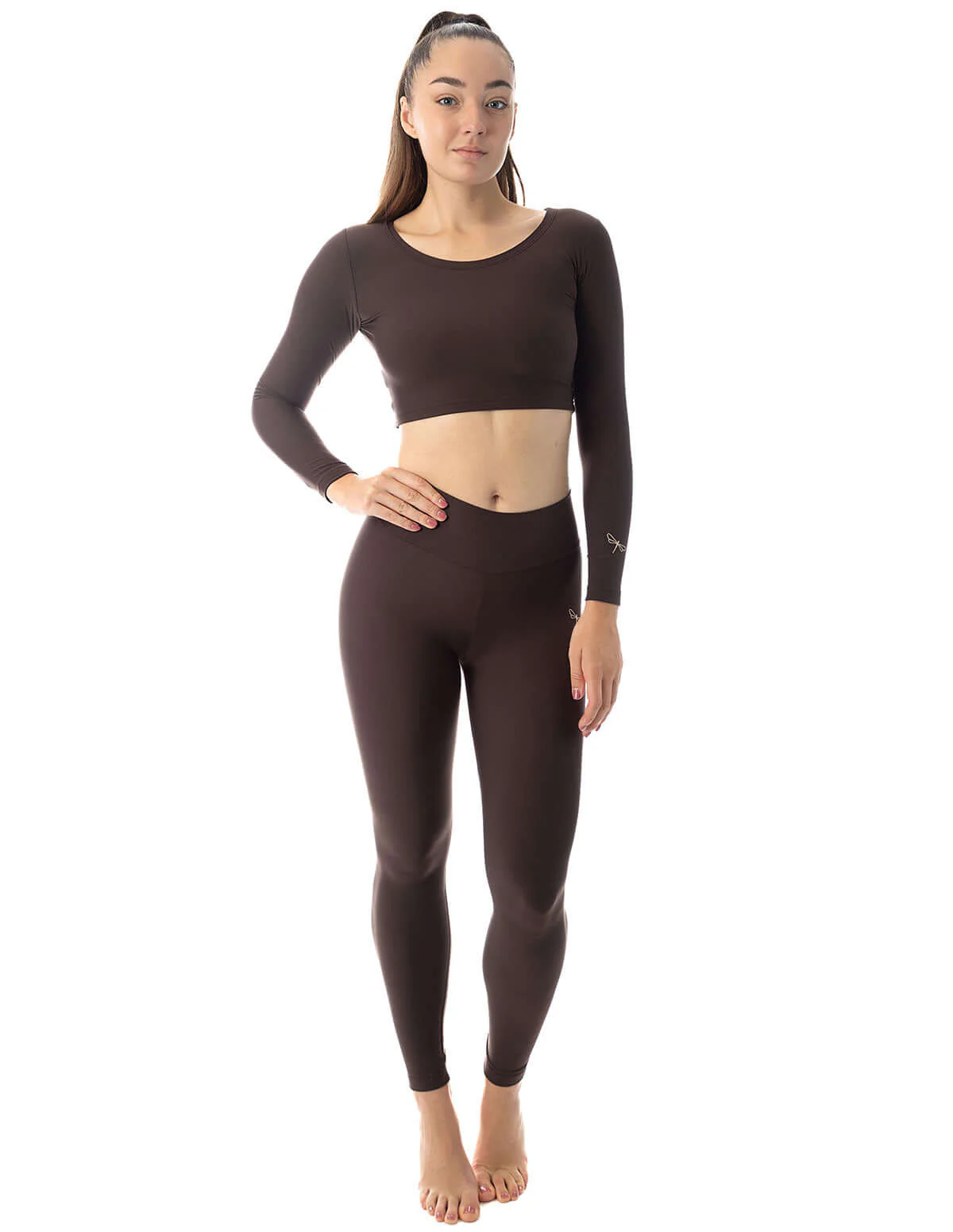 Long sleeve sports crop top - Pavi - Image 12