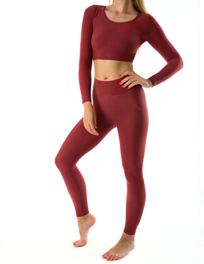 Long sleeve sports crop top - Pavi - Image 41