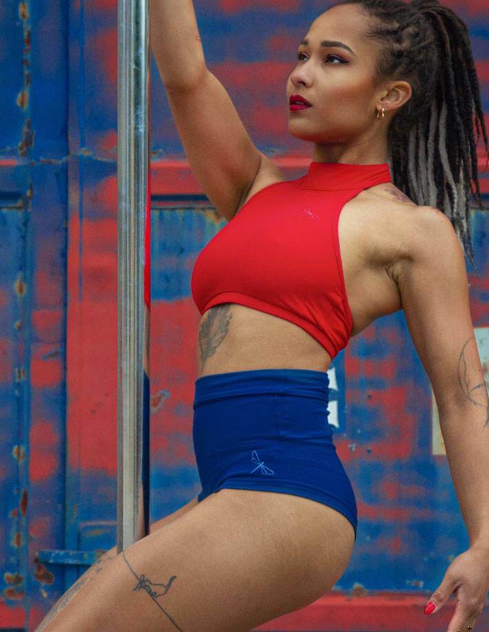 High waist pole dance shorts - Betty - Image 78