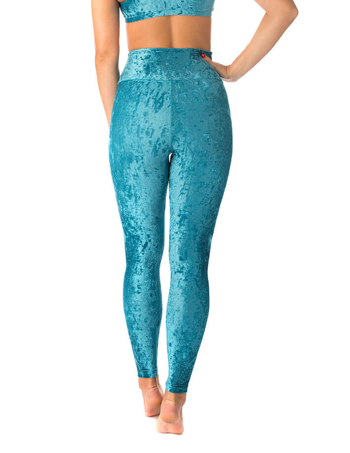 High waist velvet leggings - Adele - Image 11