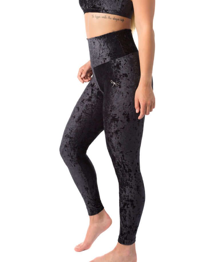 High waist velvet leggings - Adele - Image 14