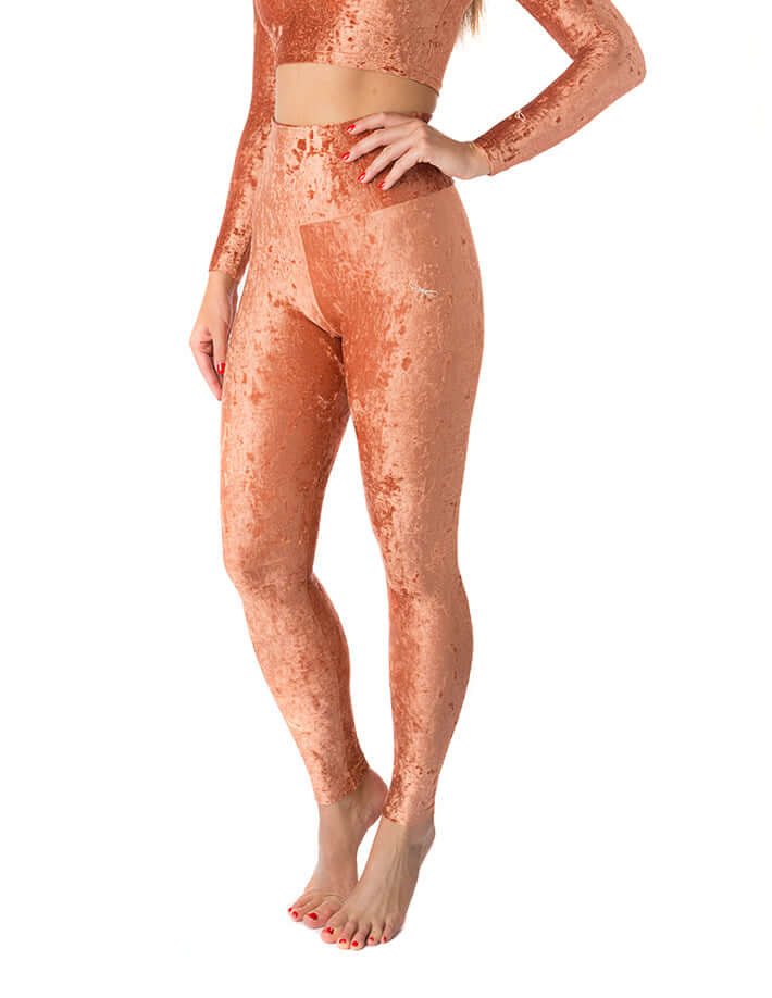 High waist velvet leggings - Adele - Image 20