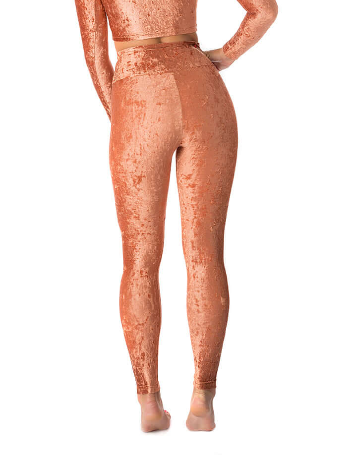 High waist velvet leggings - Adele - Image 21