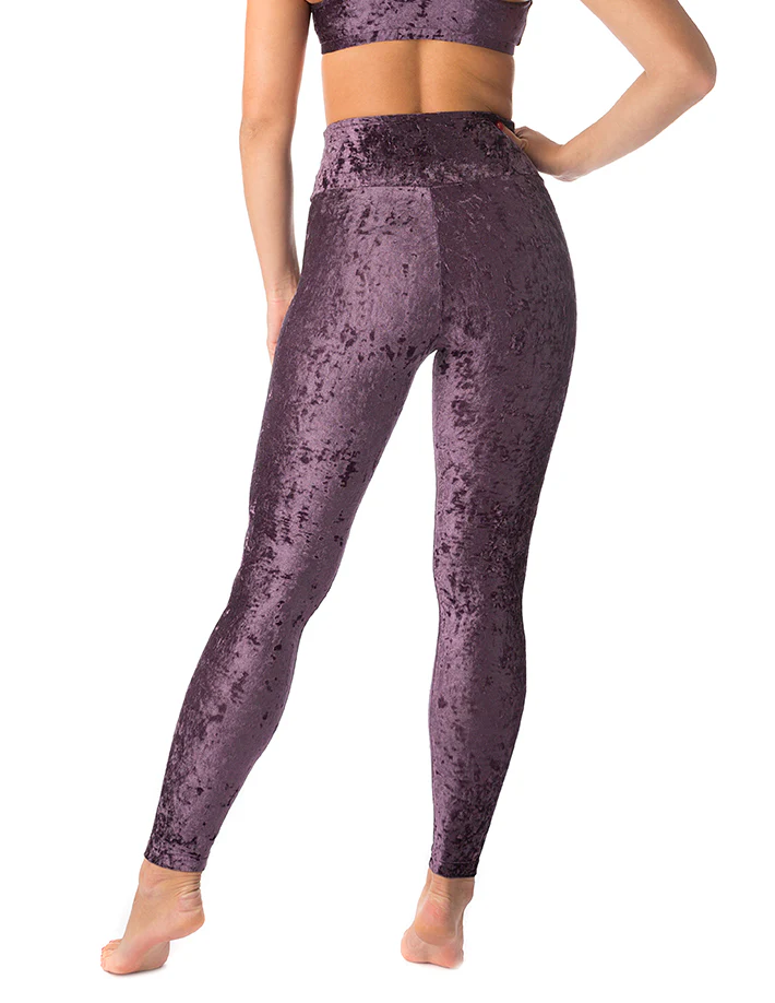 High waist velvet leggings - Adele - Image 3