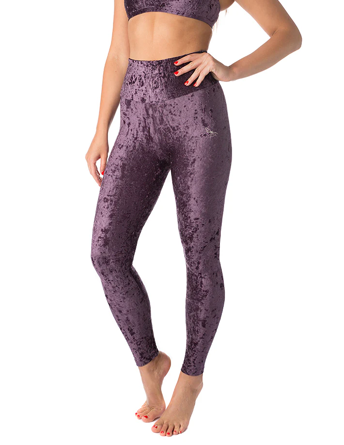 High waist velvet leggings - Adele - Image 4