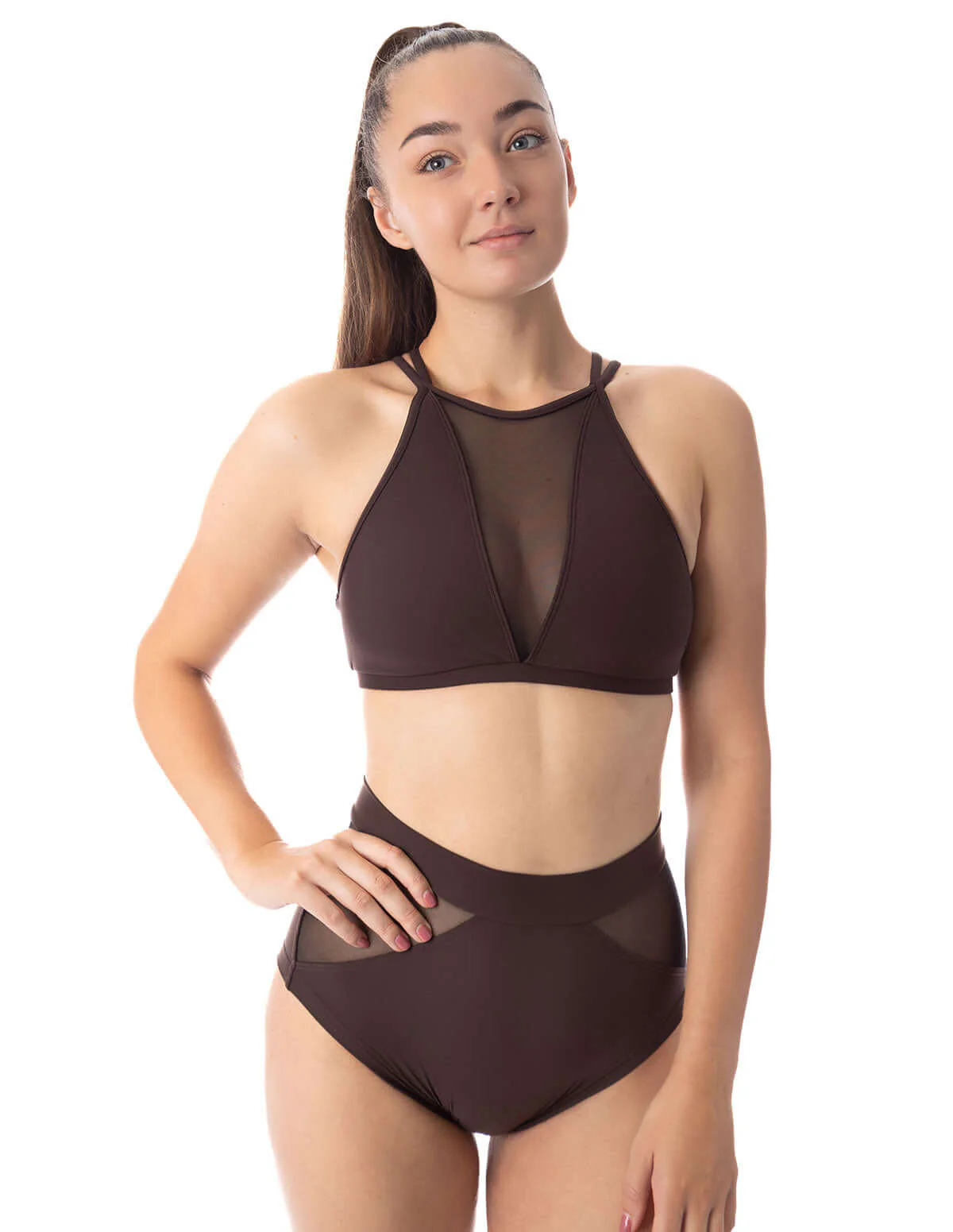 High waist mesh pole shorts - Monica - Image 6