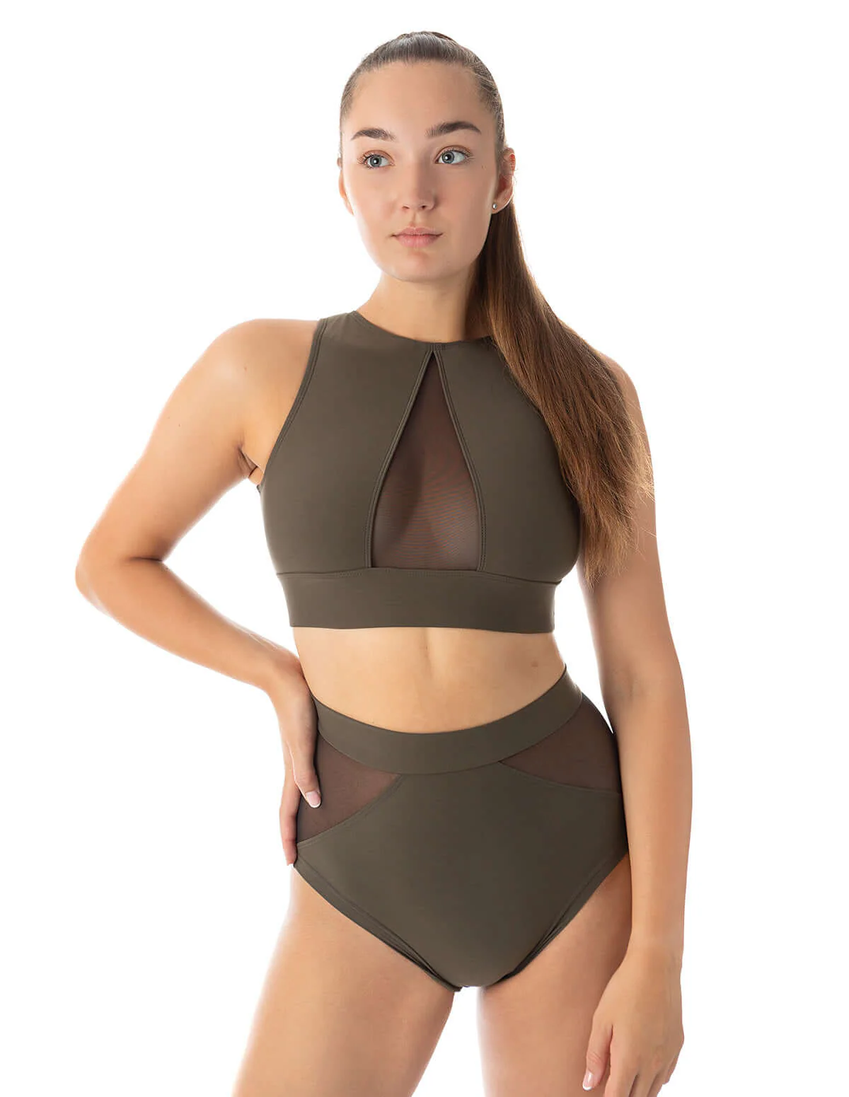 Mesh sports bra for pole dancing and yoga - Rachel - Image 17