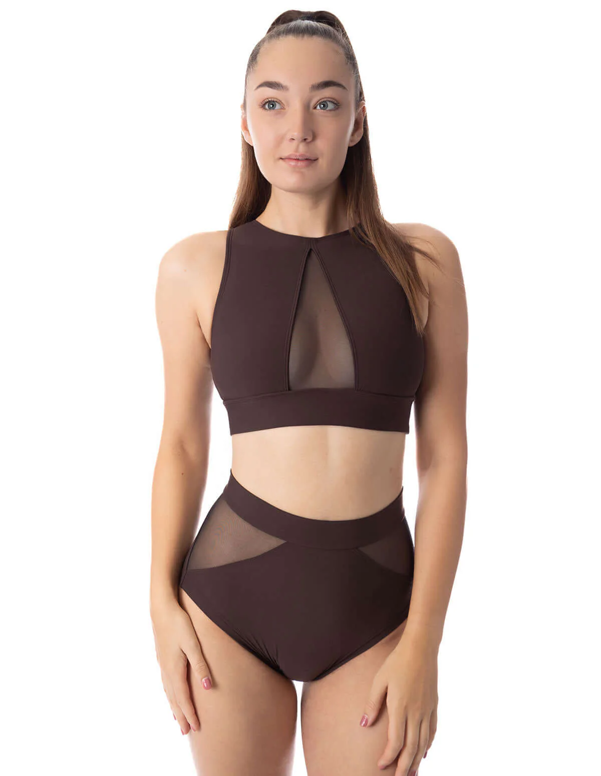 Mesh sports bra for pole dancing and yoga - Rachel - Image 26