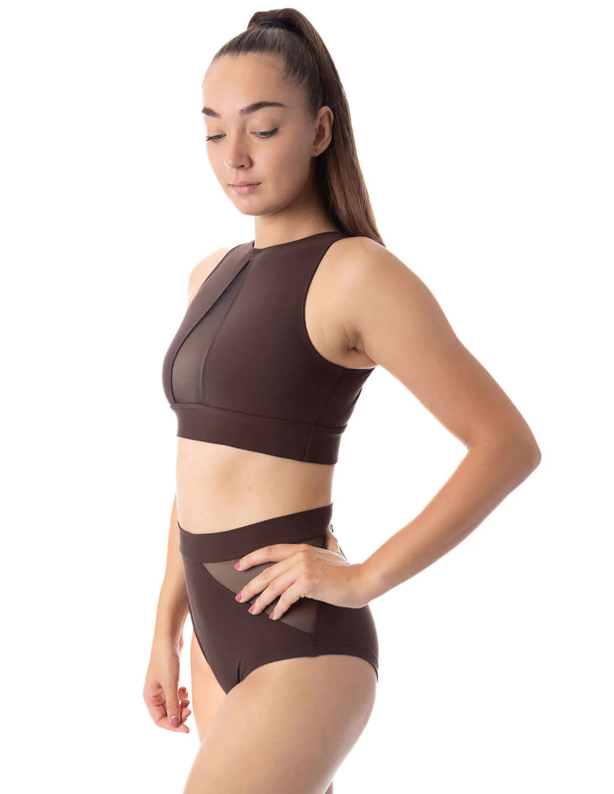 High waist mesh pole shorts - Monica - Image 8