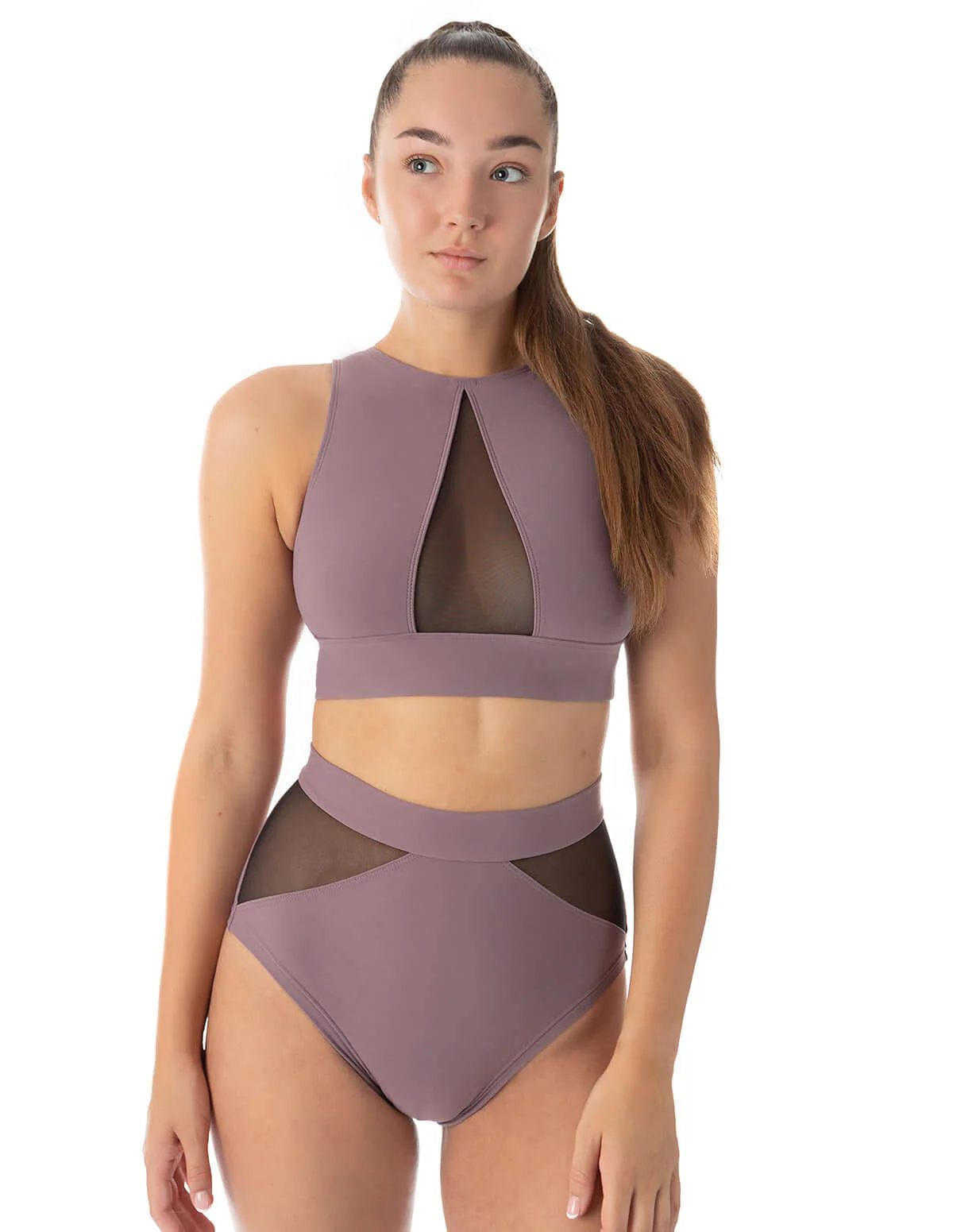 Mesh sports bra for pole dancing and yoga - Rachel - Image 30