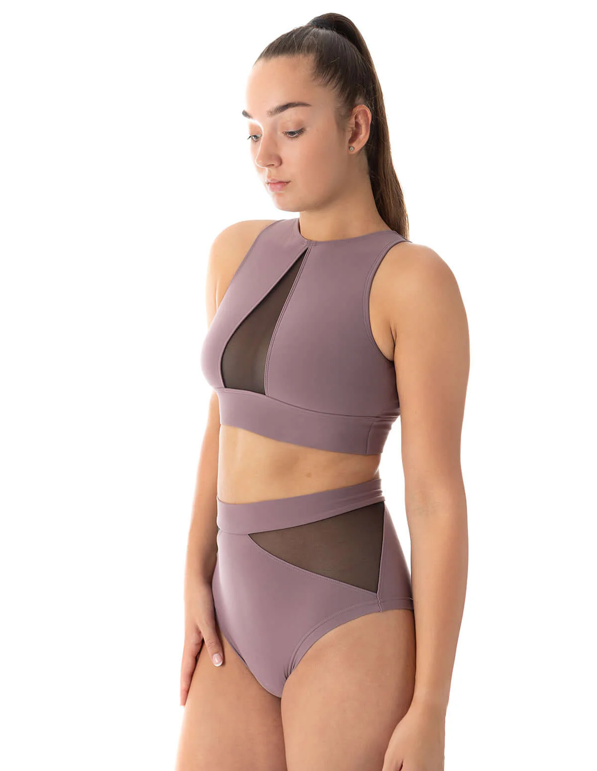 Mesh sports bra for pole dancing and yoga - Rachel - Image 32