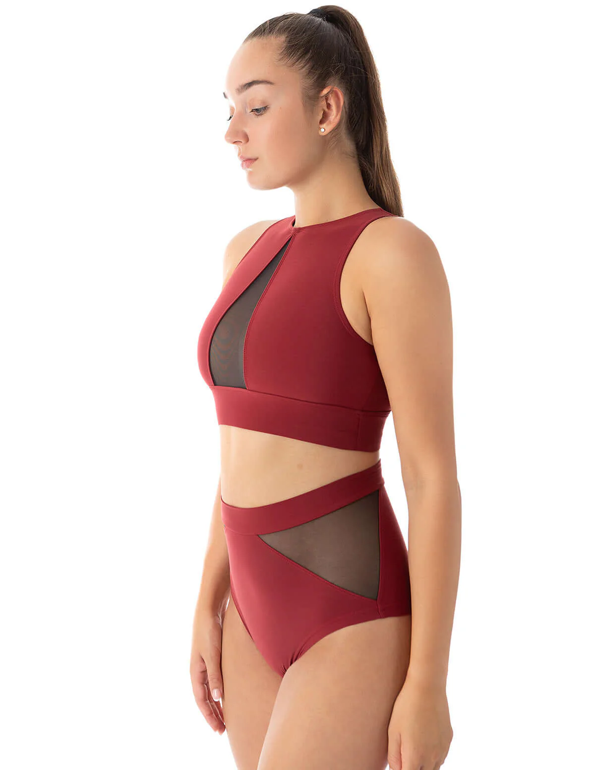 Mesh sports bra for pole dancing and yoga - Rachel - Image 48