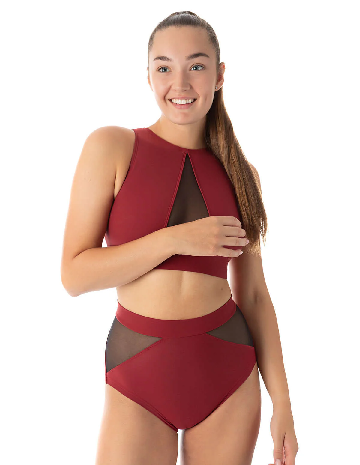 Mesh sports bra for pole dancing and yoga - Rachel - Image 51