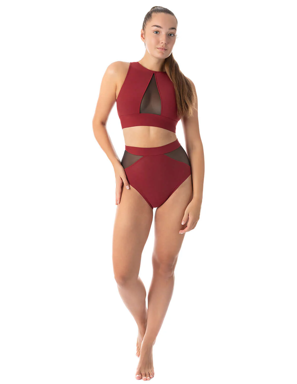 Mesh sports bra for pole dancing and yoga - Rachel - Image 52