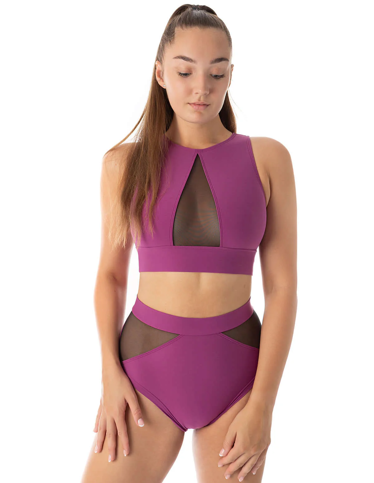 Mesh sports bra for pole dancing and yoga - Rachel - Image 56