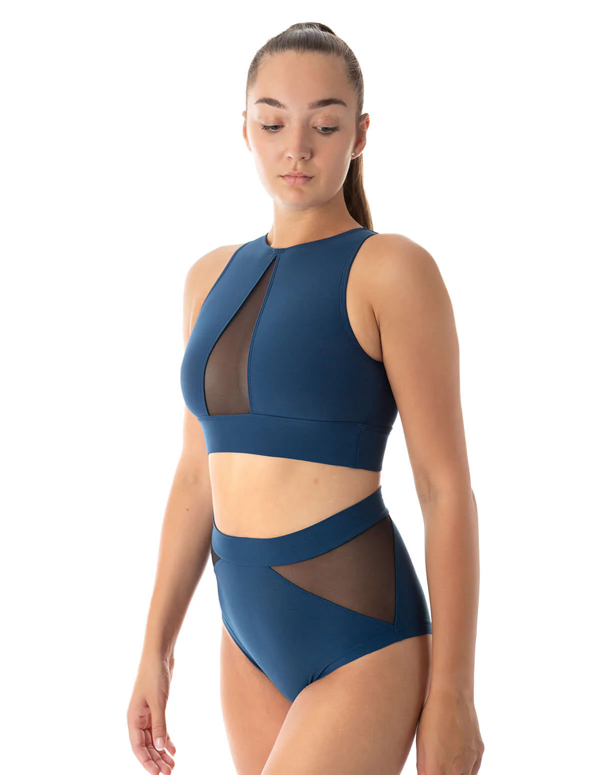 Mesh sports bra for pole dancing and yoga - Rachel - Image 62