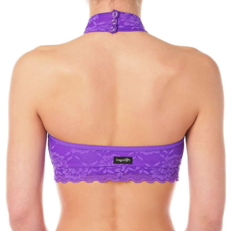 Halter neck sports bra with lace - Lisette - Image 17