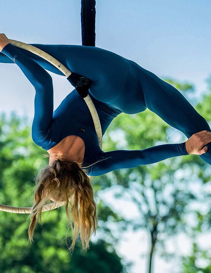 Aerial silk unitard, long sleeve catsuit - Lara - Image 12