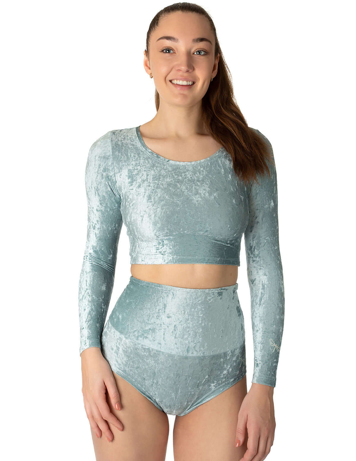 Velvet sport crop top - Pavi - Image 10
