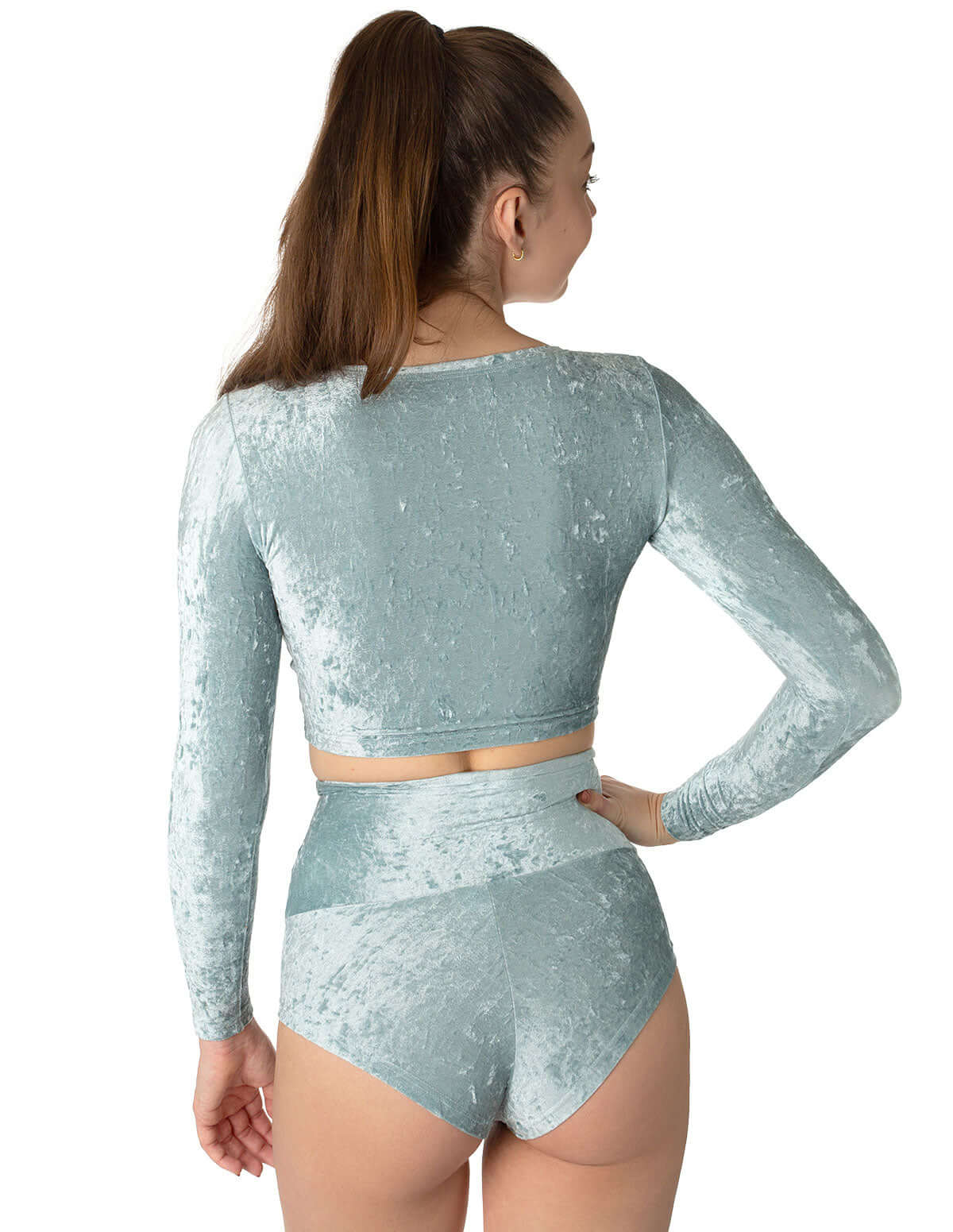 Velvet sport crop top - Pavi - Image 12