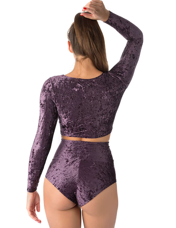 Velvet sport crop top - Pavi - Image 26