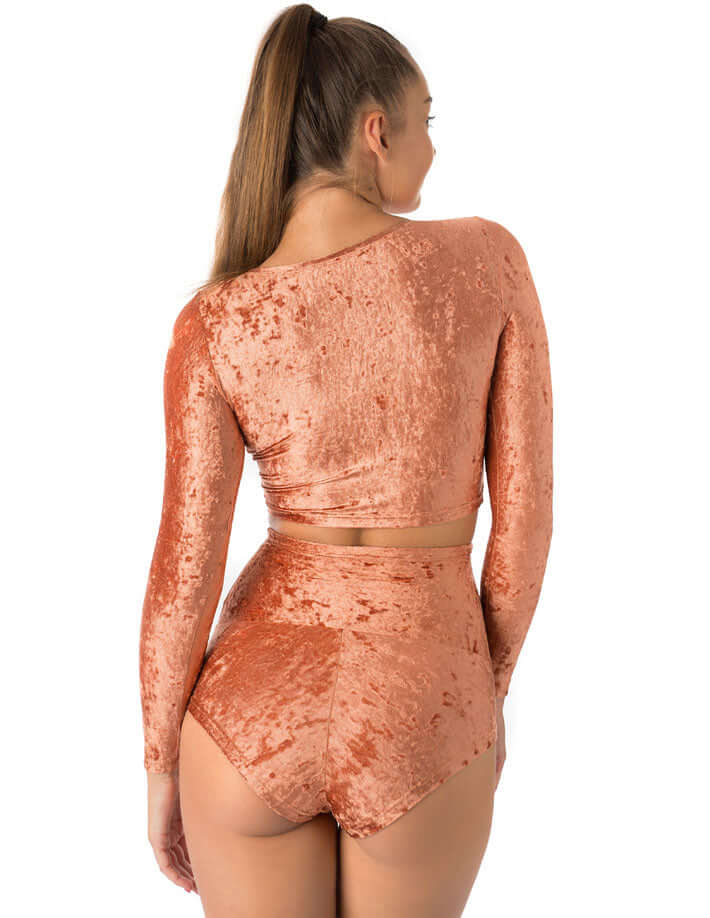 Velvet sport crop top - Pavi - Image 41