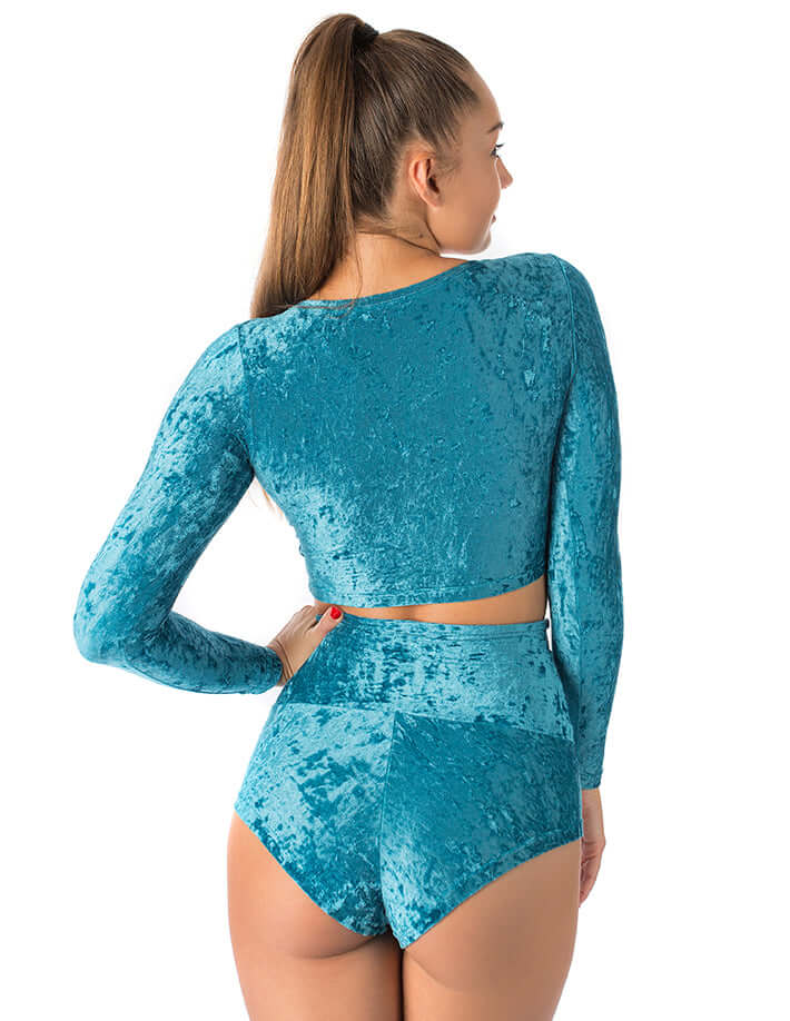 Velvet sport crop top - Pavi - Image 8