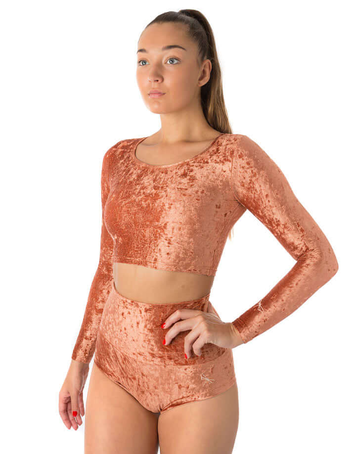 High waisted velvet pole shorts - Betty - Image 17