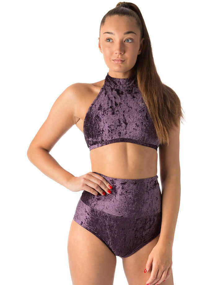High waisted velvet pole shorts - Betty - Image 19