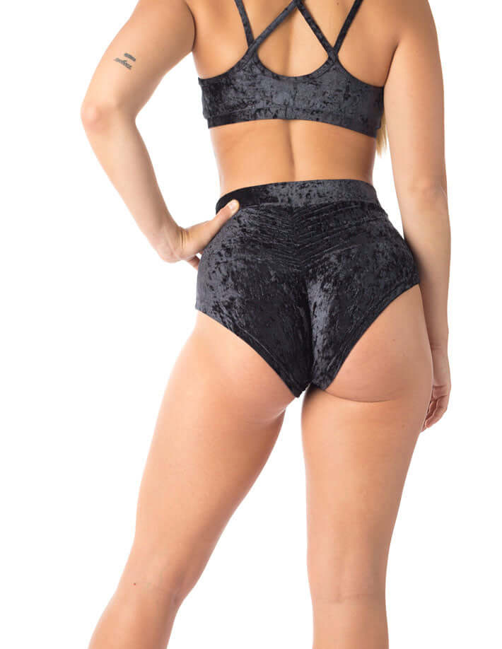 Velvet pole shorts scrunch butt - Lola - Image 24